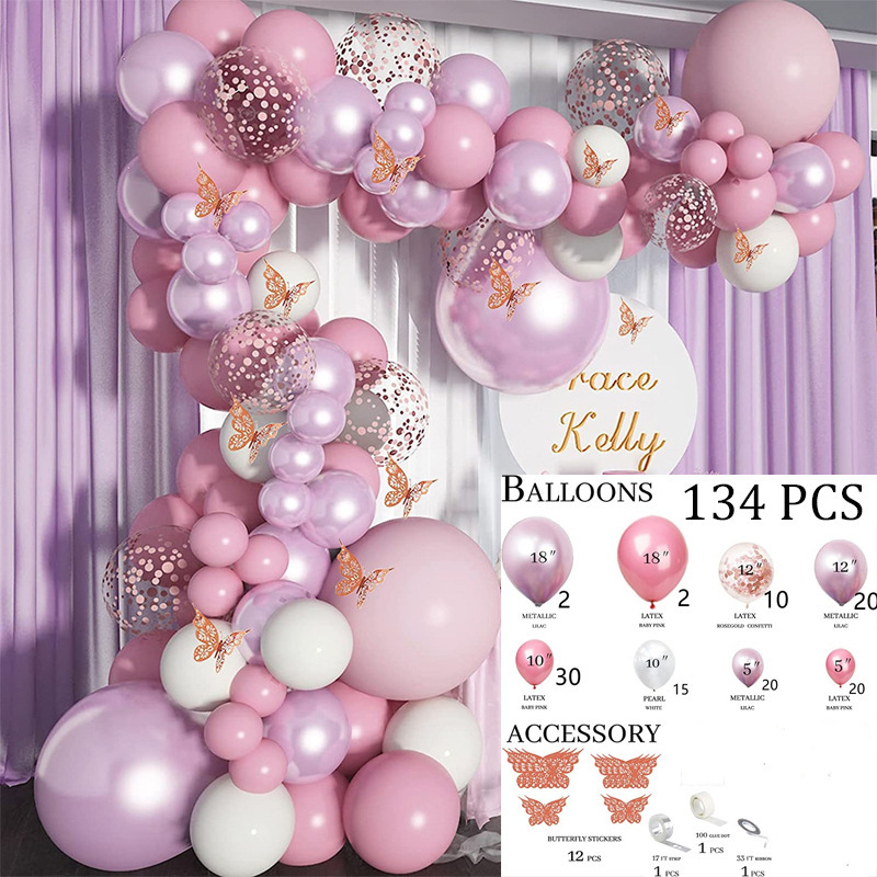 [SG]Romantic Macaron Balloon Set for LOVE Wedding Birthday Theme Party Balloon Chain Arch ROM-HOMA