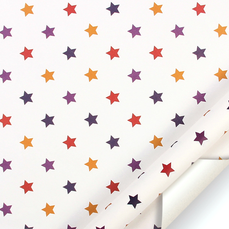 [SG] Heart Star Gift Wrapping Paper Thickened 80g Paper | Birthday Christmas Festival Children Event Anniversary Wedding-HOMA