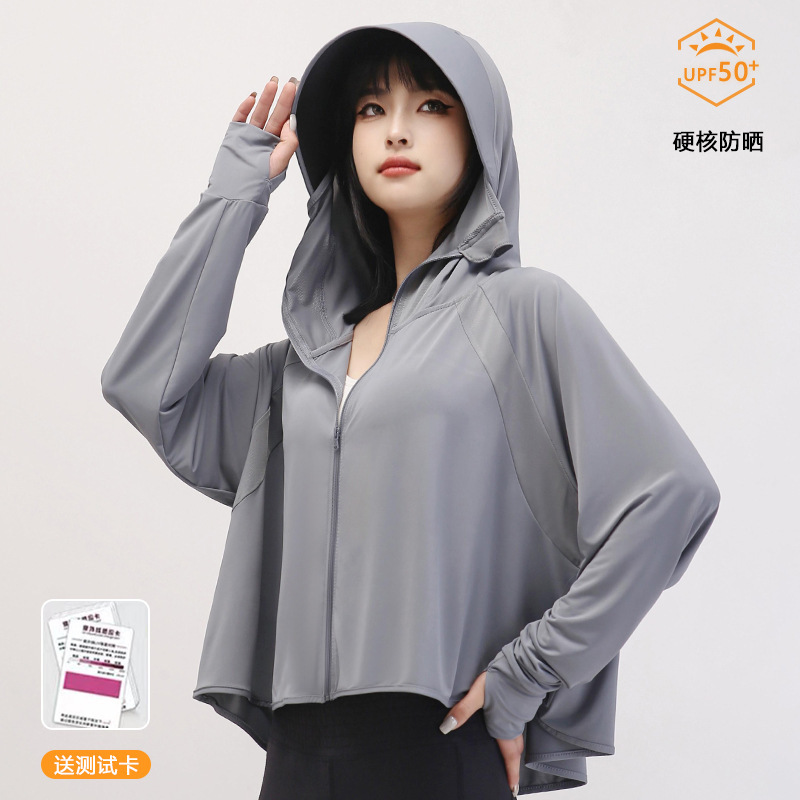 [SG STOCK] Summer Lady Sun Protective Clothing Sunproof Thin Blouse Silky Feeling Anti-UV Coat Breathable Female Clothes-HOMA