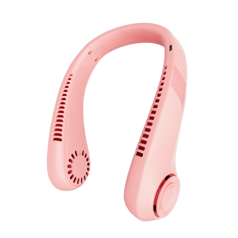 [SG] Rechargable Leafless Mini Neck Fan Mother's Day USB Portable Outdoor Cooling Travel Sports Fast Cooling Wearable-HOMA