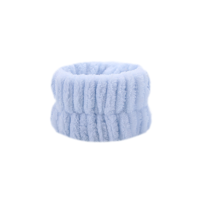 [SG] 1PCS Plush Pure Face Wash Wrist Band Sports Bracelet Band Sweat Absorbing Headband Wristband Waterproof Portable-HOMA