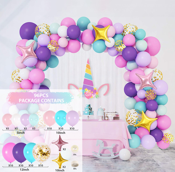 [SG]Romantic Macaron Balloon Set for LOVE Wedding Birthday Theme Party Balloon Chain Arch ROM-HOMA