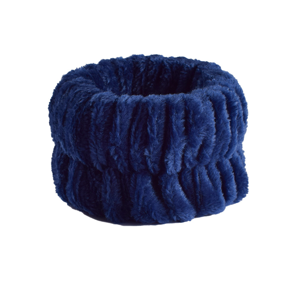 [SG] 1PCS Plush Pure Face Wash Wrist Band Sports Bracelet Band Sweat Absorbing Headband Wristband Waterproof Portable-HOMA