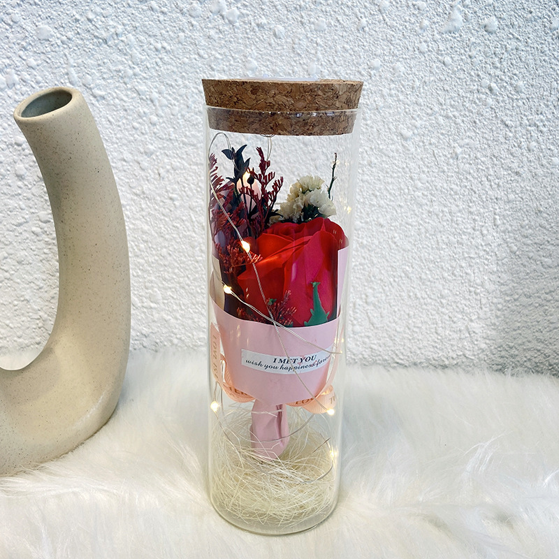 [SG] 💐🎉Preserved Flower Glass Dome with LED Lights Wedding Bday Anniversary Girlfriend Party Gift