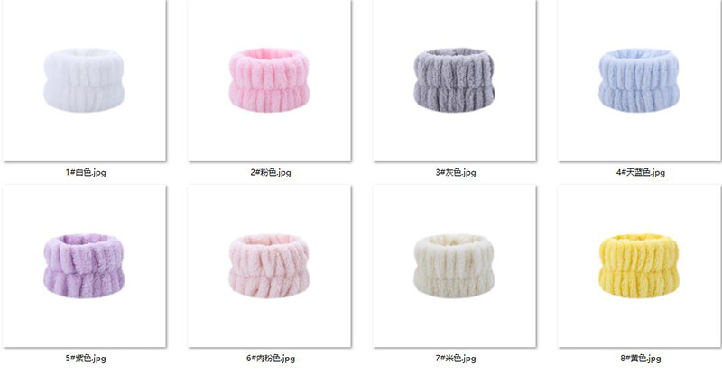 [SG] 1PCS Plush Pure Face Wash Wrist Band Sports Bracelet Band Sweat Absorbing Headband Wristband Waterproof Portable-HOMA