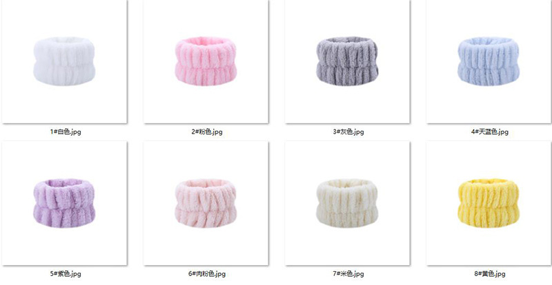 [SG] 1PCS Plush Pure Face Wash Wrist Band Sports Bracelet Band Sweat Absorbing Headband Wristband Waterproof Portable-HOMA