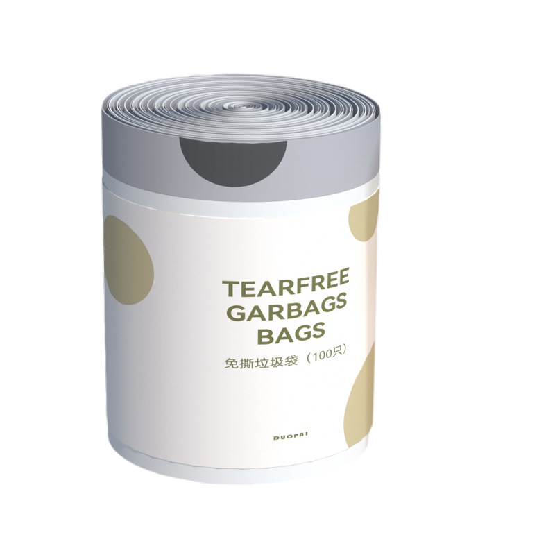 [SG]Tear-free Drawstring Thickened Trash Portable Large Plastic Bag Home Office Outdoor Garbage
