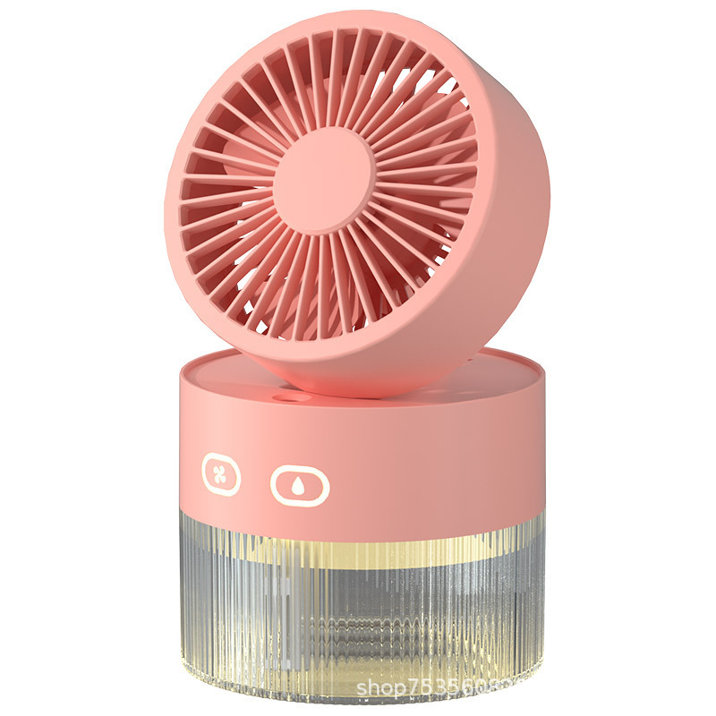 [SG]Mini USB Charging Portable Desktop Fan w/ Aroma Diffuser Spray Rai