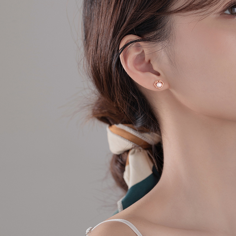 [SG] 925 Silver Chinese Style Earbuds-HOMA