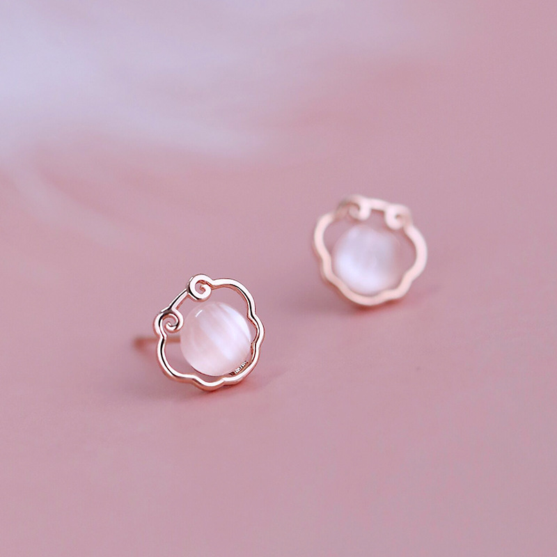 [SG] 925 Silver Chinese Style Earbuds-HOMA