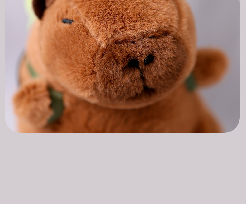 [SG]Cute Capybara Plush Keychain Capybara Pendant Squishy Toy Capybara Doll Cute Keychain 网红卡皮巴拉