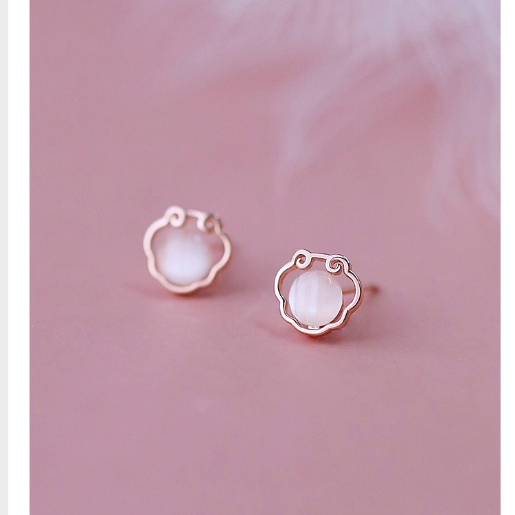 [SG] 925 Silver Chinese Style Earbuds-HOMA