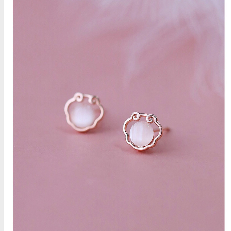 [SG] 925 Silver Chinese Style Earbuds-HOMA