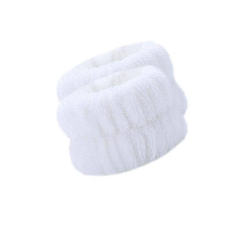[SG] 1PCS Plush Pure Face Wash Wrist Band Sports Bracelet Band Sweat Absorbing Headband Wristband Waterproof Portable-HOMA