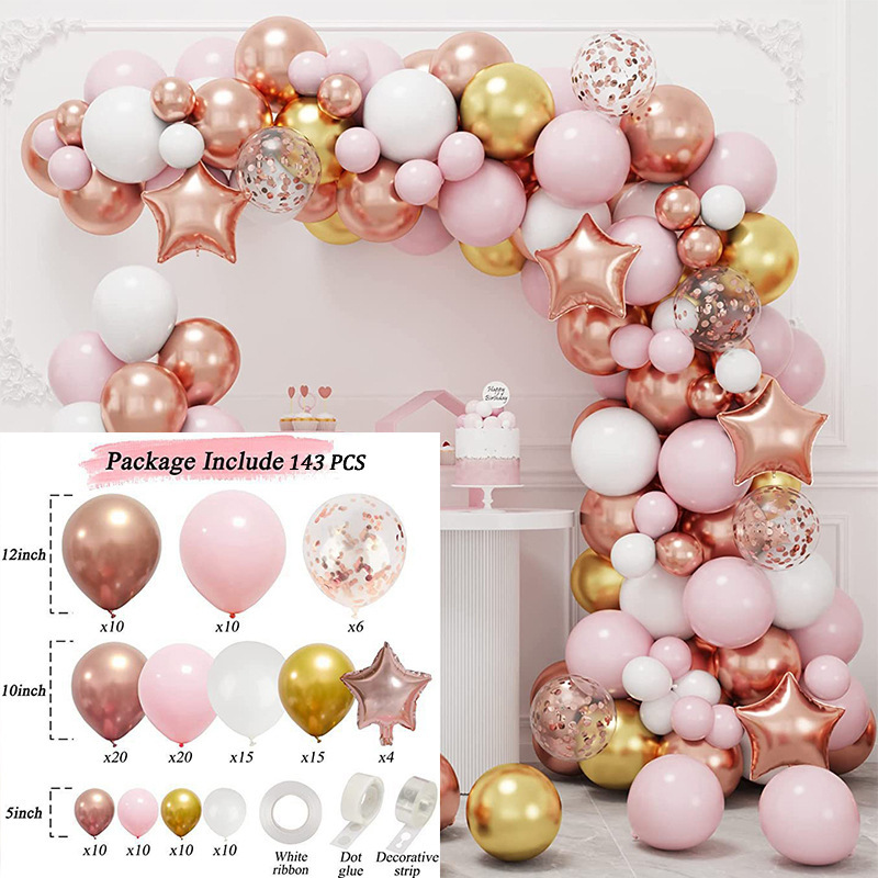 [SG]Romantic Macaron Balloon Set for LOVE Wedding Birthday Theme Party Balloon Chain Arch ROM-HOMA