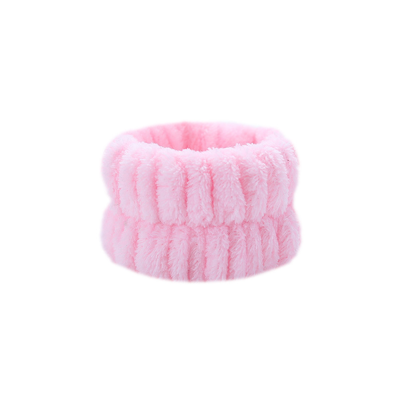 [SG] 1PCS Plush Pure Face Wash Wrist Band Sports Bracelet Band Sweat Absorbing Headband Wristband Waterproof Portable-HOMA