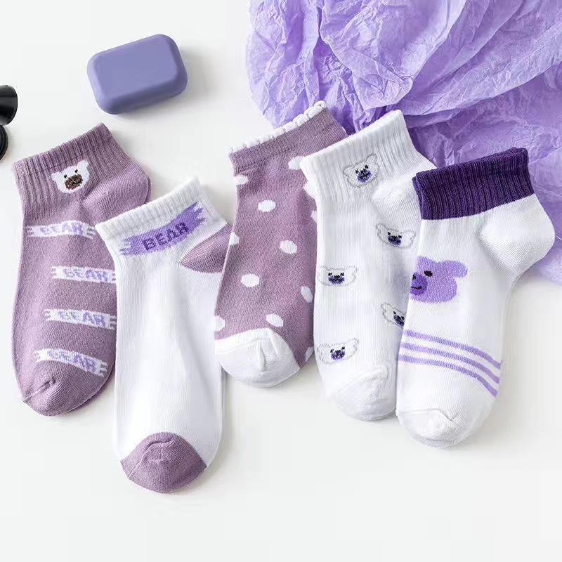 [SG] Low Cut Ins Ankle Boat Socks Mother's Day Cute Korean Japan Breathable Polyester Cotton Single