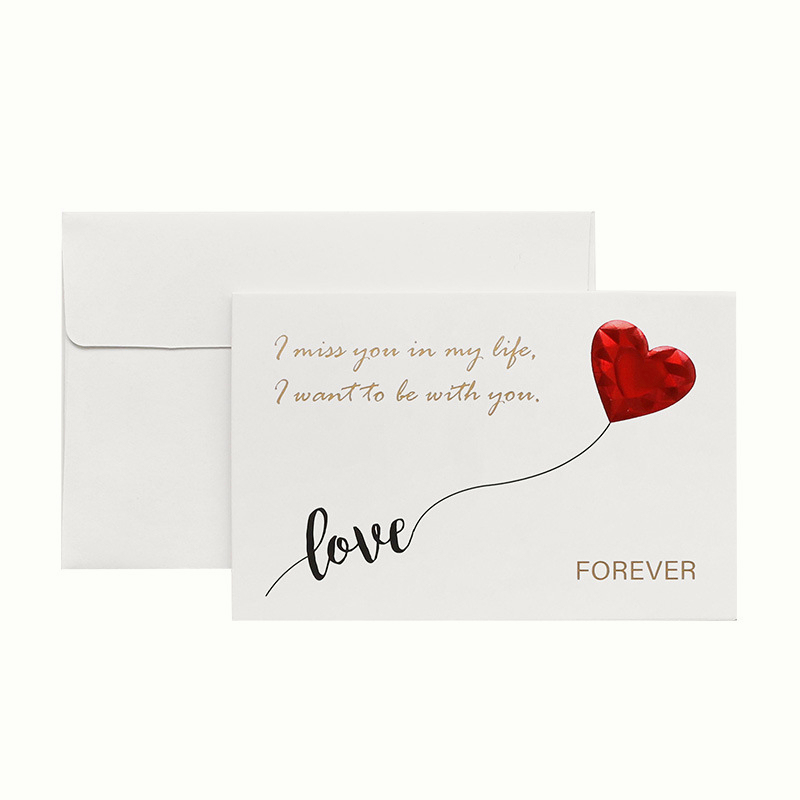 [SG] I LOVE YOU 3D Card Love Greeting Card for Birthday Festival Mother Wife Girlfriend Valentine-HOMA