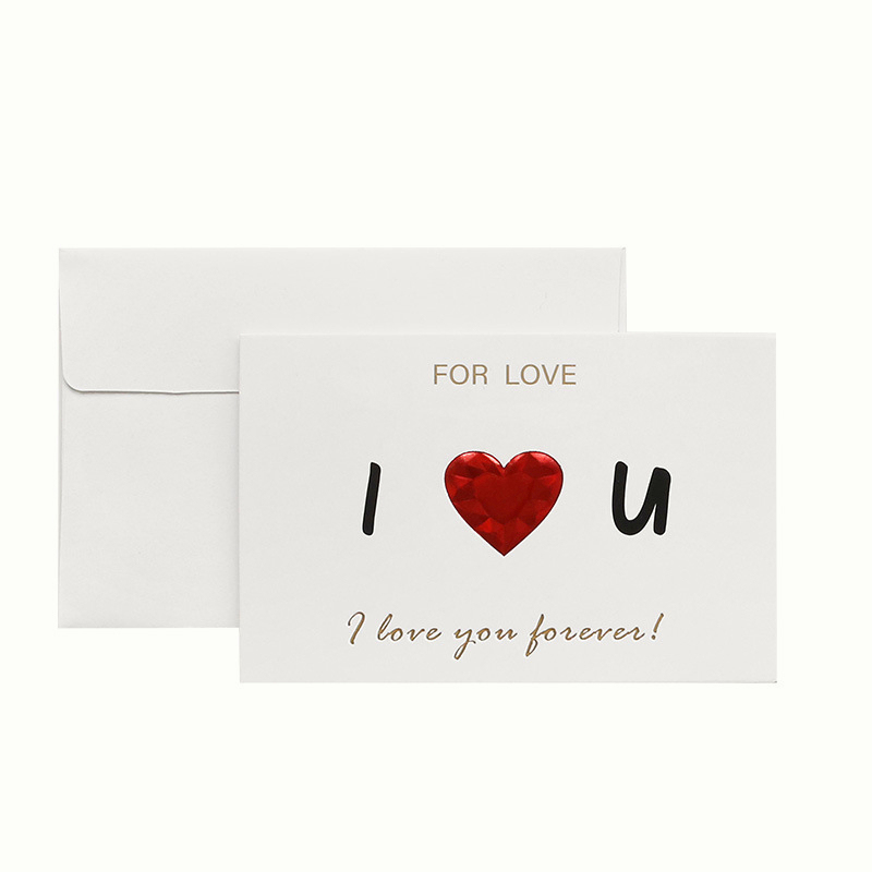 [SG] I LOVE YOU 3D Card Love Greeting Card for Birthday Festival Mother Wife Girlfriend Valentine-HOMA