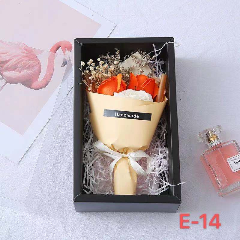 [SG]LOVE Gift Box Elegant Flower Bouquet Soap Artificial Birthday Girlfriend Teachers Wedding-HOMA