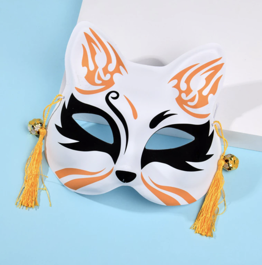[SG] Cat Face Fox Face Handed-painted Mask Anime Cosplay Photo Props Theme Party Accessories-HOMA