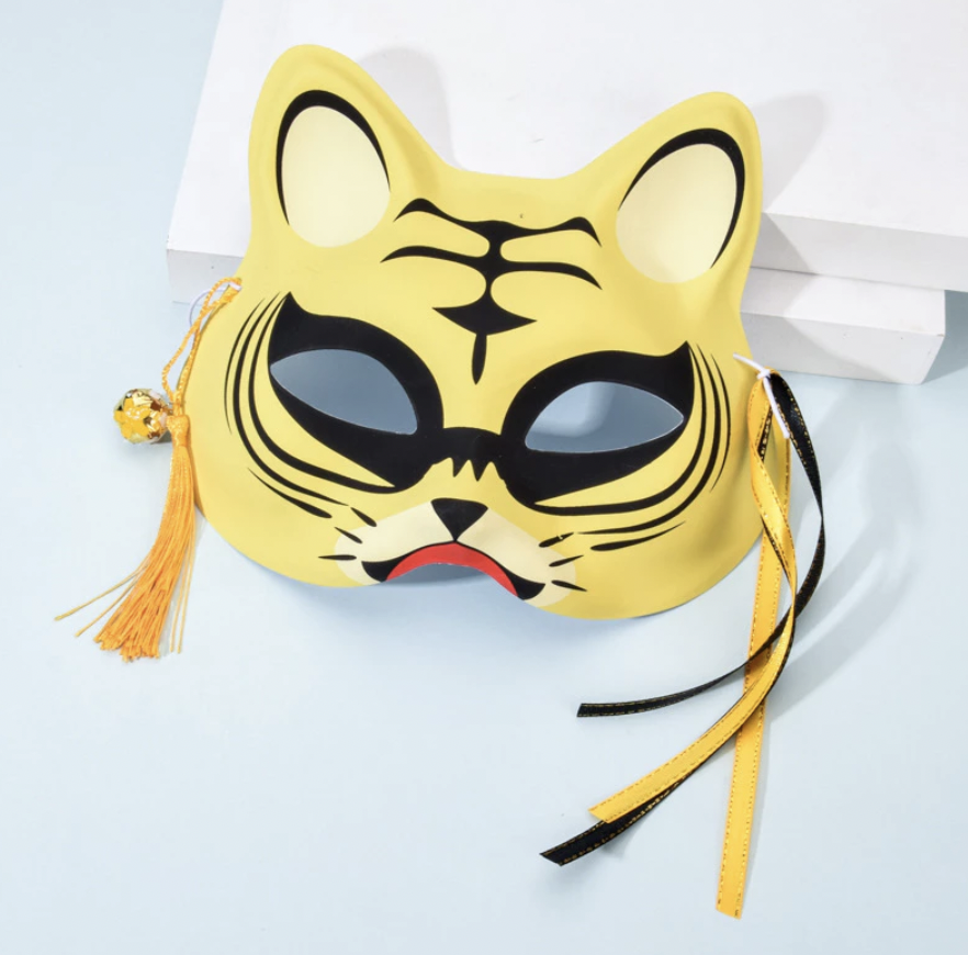 [SG] Cat Face Fox Face Handed-painted Mask Anime Cosplay Photo Props Theme Party Accessories-HOMA