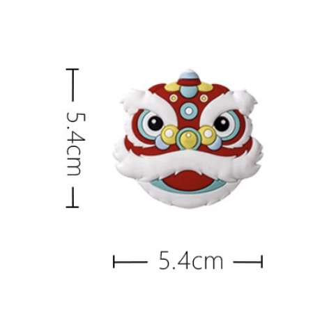 [SG]Chinese Style Good Luck Fridge Magnets Set Best Wishes 2024 CNY Greeting Home Decoration-HOMA