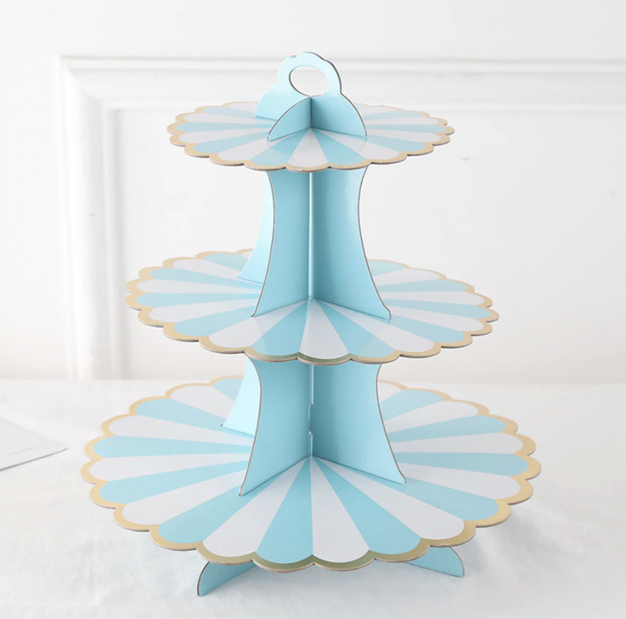 [SG]Three-Tier Watermelon Pattern Paper Cake Stand Party Tableware Birthday Candy Stand 3-Layer Party Kindergarten-HOMA