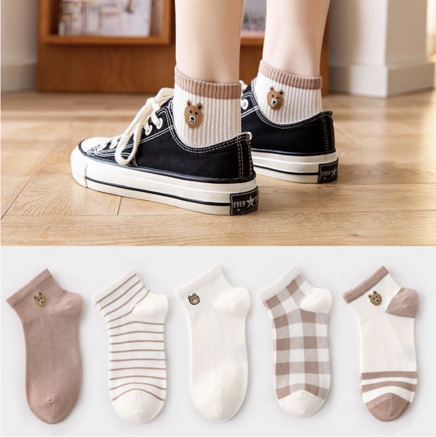 [SG] Low Cut Ins Ankle Boat Socks Mother's Day Cute Korean Japan Breathable Polyester Cotton Single