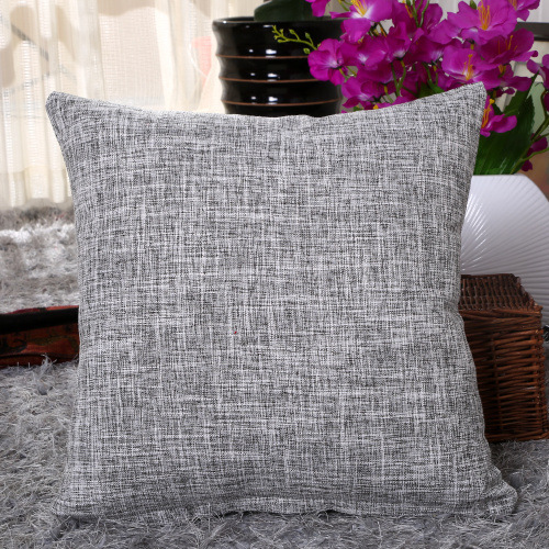 [SG]Multi-Function Sofa Polyester Linen Head Square Cover Ruffles Embroidered Car Pillowslip