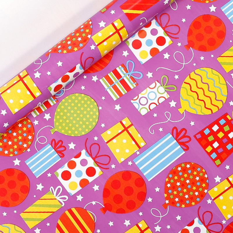 [SG]1 ROLL 0.43*3M Thicken Birthday Gift Wrapping Paper | High quality BDay Present | Children | Waterproof-HOMA