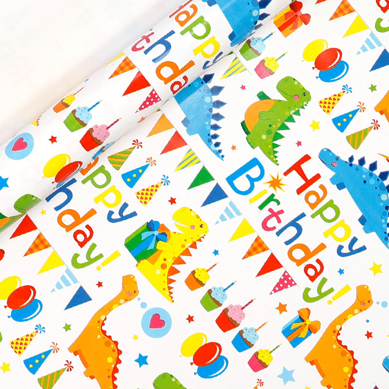 [SG]1 ROLL 0.43*3M Thicken Birthday Gift Wrapping Paper | High quality BDay Present | Children | Waterproof-HOMA