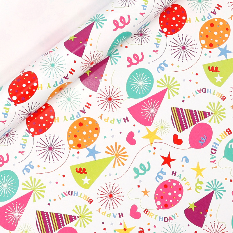 [SG]1 ROLL 0.43*3M Thicken Birthday Gift Wrapping Paper | High quality BDay Present | Children | Waterproof-HOMA