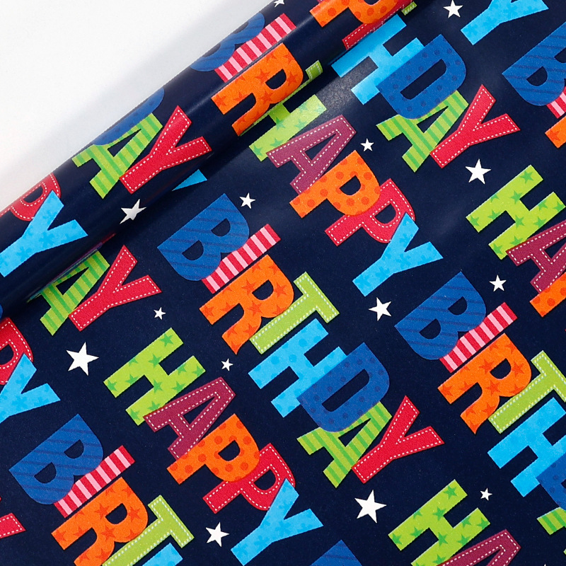 [SG]1 ROLL 0.43*3M Thicken Birthday Gift Wrapping Paper | High quality BDay Present | Children | Waterproof-HOMA