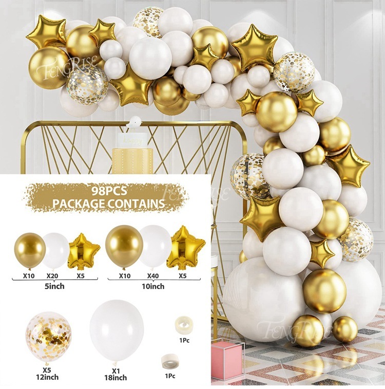 [SG]Romantic Macaron Balloon Set for LOVE Wedding Birthday Theme Party Balloon Chain Arch ROM-HOMA