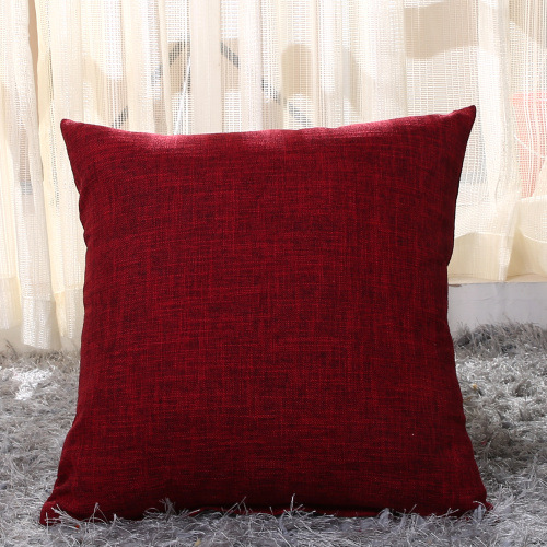 [SG]Multi-Function Sofa Polyester Linen Head Square Cover Ruffles Embroidered Car Pillowslip