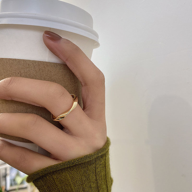 [SG] Open Adjustable Copper Plating Ring with Dimond/Zircon Mother's Day Korean Normcore for Birthday Gift Anniversary-HOMA