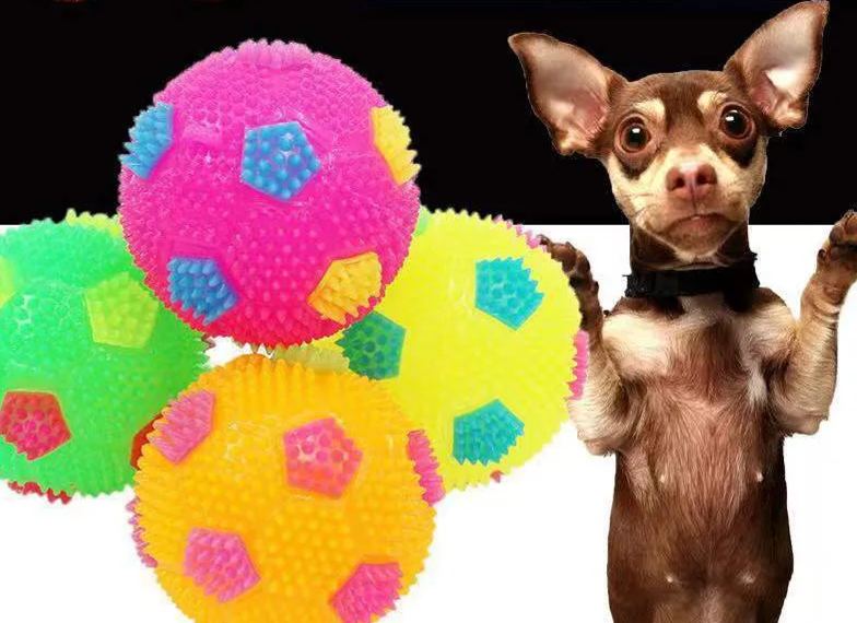 [SG]Vinyl Bite Resistant Pet Toy Artificial Dog Voise Toys Molar Teeth Health Training Chew Bone Balls Dog Cat-HOMA