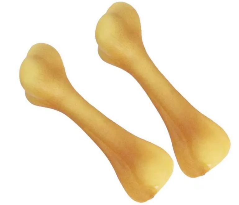 [SG]Vinyl Bite Resistant Pet Toy Artificial Dog Voise Toys Molar Teeth Health Training Chew Bone Balls Dog Cat-HOMA