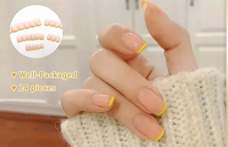 [SG]Fashionable Sexy Cute Press On/Stick On Nails 24PCS Glossy-HOMA