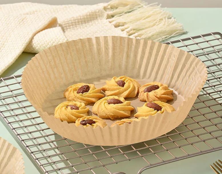 [SG]Air Fryer Food-grade Silicone Paper Tray Disposable Special Paper Oven Oil-absorbing Plate Oil-proof Baking Paper-HOMA