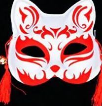 [SG] Cat Face Fox Face Handed-painted Mask Anime Cosplay Photo Props Theme Party Accessories-HOMA