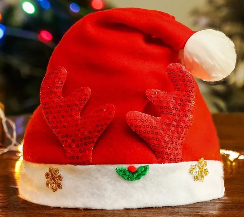 [SG]Christmas Hat Adult/Child style Christmas Santa Hat Thicken adult red Xmas Hat Santa Claus-HOMA