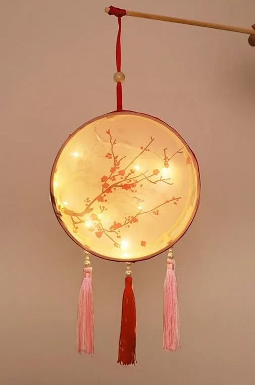 [SG] Half-DIY LED Lantern Portable Flower Ancientry Hanfu Cosplay Lantern Festival-HOMA