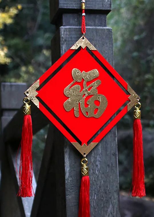 [SG]Chinese New Year Three-dimensional Large Pendants Lucky CNY Spring Festival Decor Hanging Ornament FU Charater-HOMA