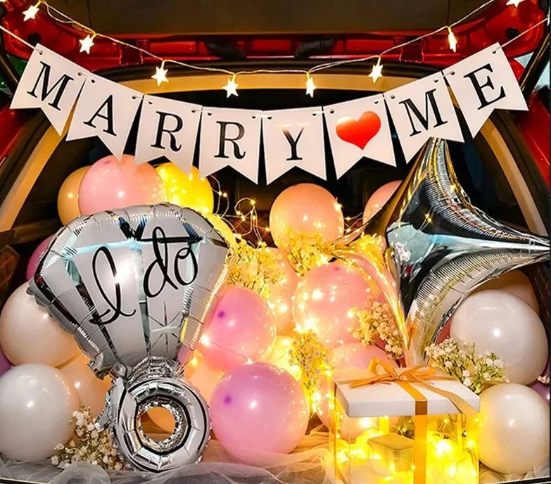 [SG]Romantic Car Boot/Trunk Decor Balloon Surprise Set Proposal Birthday Theme Party Confessing-HOMA