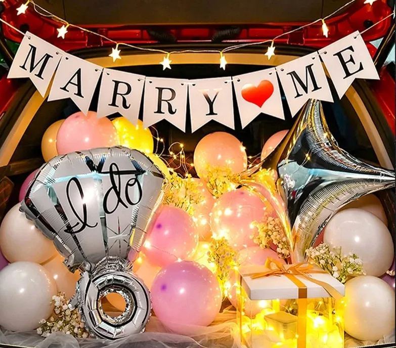 [SG]Romantic Car Boot/Trunk Decor Balloon Surprise Set Proposal Birthday Theme Party Confessing-HOMA