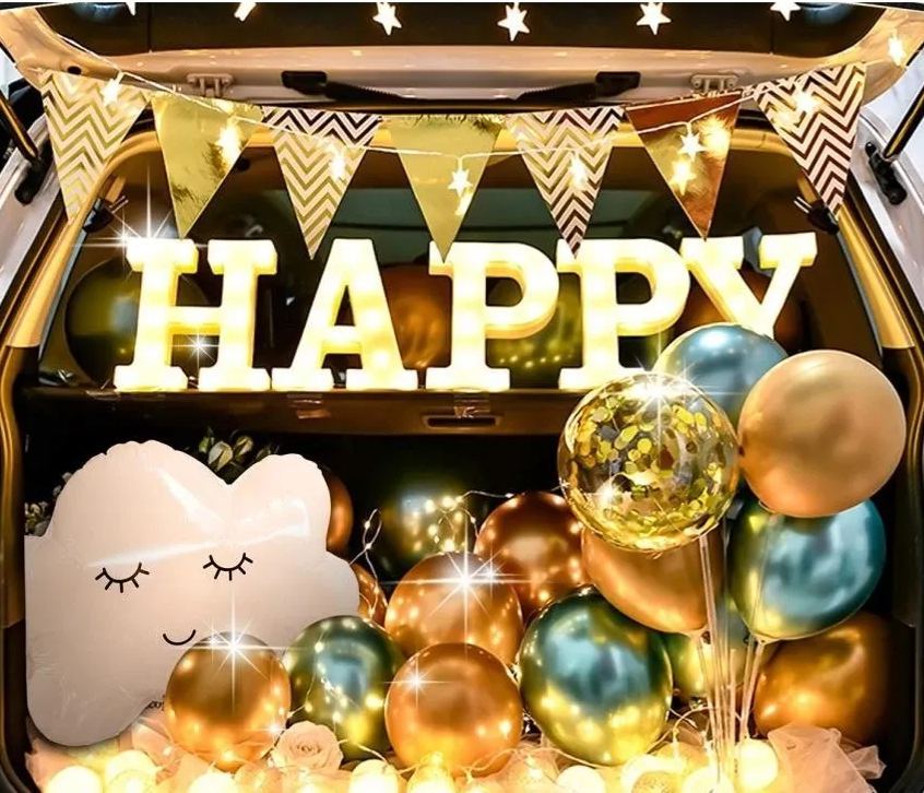 [SG]Romantic Car Boot/Trunk Decor Balloon Surprise Set Proposal Birthday Theme Party Confessing-HOMA