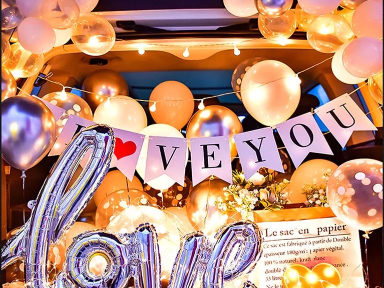 [SG]Romantic Car Boot/Trunk Decor Balloon Surprise Set Proposal Birthday Theme Party Confessing-HOMA