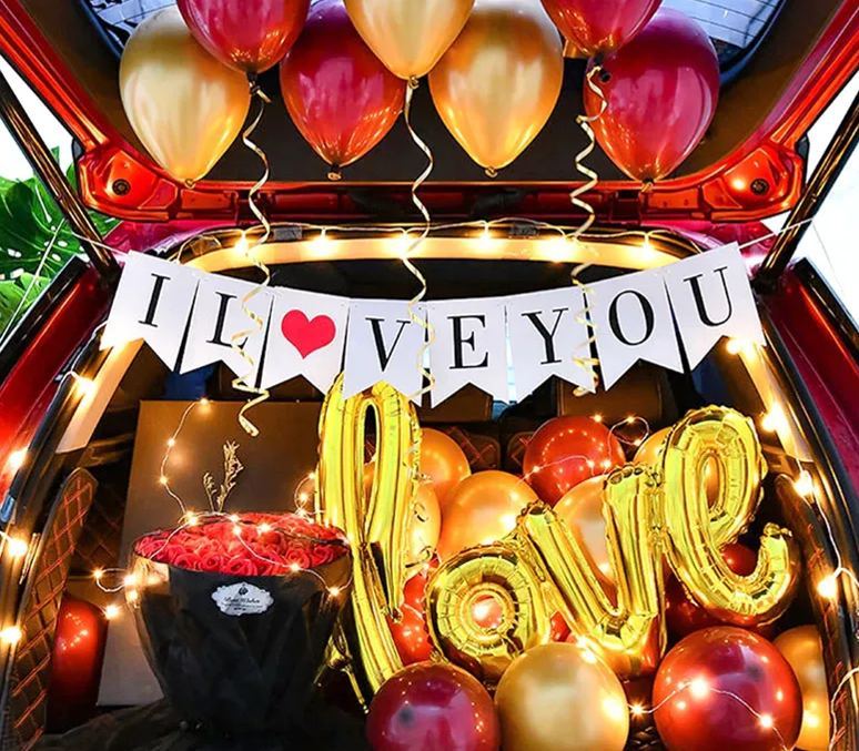 [SG]Romantic Car Boot/Trunk Decor Balloon Surprise Set Proposal Birthday Theme Party Confessing-HOMA